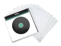 Hama LP Outer Sleeve - CD/DVD-fodral - kapacitet: 1 CD/DVD - transparent (paket om 10)