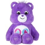 Peluche Bisounours - TOUGENTILLE - Découvre Le Pouvoir Magique de Ton bisounours - Peluche Toute Gentille Qui Adore Les Bisous - 30 cm de Haut - Violet - A partir de 6 Mois - 16652