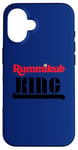 Coque pour iPhone 16 Logo Rummikub King avec encre noire Royal Crown