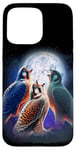 iPhone 15 Pro Max 3 Falcon Howling At The Moon Funny Hawk Bird Lover Birder Case