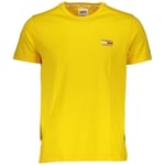 T-shirt Tommy Jeans  T Shirt Homme  Ref 57325 ZFZ Jaune