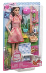 Barbie Pink Passport Paris Doll Set with Clothes & Picnic Toy New with Box