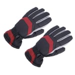 Losping Gants de snowboard imperméables pour homme Couleur contrastée Doublure en peluche