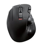 Elecom M-XT4DRBK Wireless Trackball Mouse For Left-Handed EX-G Series L Size