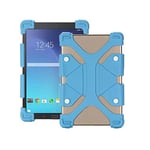 Universal Adjustable Extendable Shockproof Stand Silicone Case Cover For 9.7inch 10.1inch 11 12 inch Tablets PC ipad Samsung Chuwi Tablet (Blue)