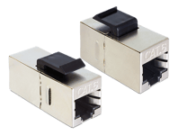 DeLOCK Keystonemodul RJ45 hona - RJ45 hona, Cat6, skärmad silver