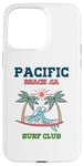 Coque pour iPhone 15 Pro Max Club de surf rétro de Pacific Beach en Californie