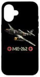 Coque pour iPhone 16 La Seconde Guerre mondiale 2 avion de chasse allemand ME 262