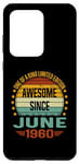 Coque pour Galaxy S20 Ultra Awesome Since June 1960 limited edition 64th Birthday