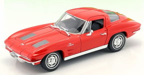 WELLY - Voiture sportive CHEVROLET Corvette de 1963 couleur rouge - 1/24 - WE...