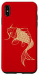 Coque pour iPhone XS Max Or Chinois Carpe Asiatique Japonais Koi Poisson Golden Koi