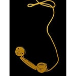 Artery8 Gold Effect Yellow Black Rotary Telephone Phone Call Me Unframed Wall Art Print Poster Home Decor Premium