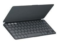 Logitech Keys-To-Go 2 for iPad - Clavier - couvercle intégré - sans fil - Bluetooth LE - QWERTY - R.-U. - graphite