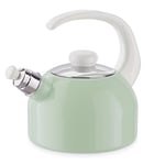 Generisch Riess 0543-118 Plus Bouilloire à sifflet 2 l Vert nuit/multicolore pastel, acier émaillé, vert, 1,179 kg, 2 l, 25,5 x 18 x 21,7 cm