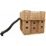 Outdoor Toys - Maisonnette en Bois pour Enfants Lucca 423x194x193 cm avec Terrasse et Toboggan