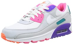 Nike WMNS Air Max 90 Gymnastics Shoe, White/Multi