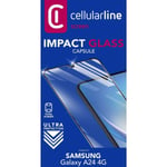 Cellularline Impact Glass Screen Protection Transparent Samsung Galaxy A24 4G