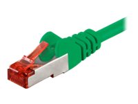 Goobay - Nätverkskabel - Rj-45 (Hane) Till Rj-45 (Hane) - 2 M - Par I Metallfolie (Pimf) - Cat 6 - Halogenfri, Formpressad - Grön