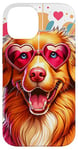 Coque pour iPhone 14 Nova Scotia Duck Tolling Retriever Dog St Valentin Art