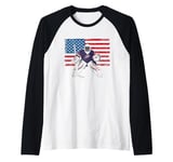 I Walk on Water Ice Hockey Tee Men Women Youth Raglan Baseball Tee