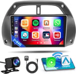 Pour Toyota Rav4 Ii (Xa20) 2000-2003 2G+64 Android Autoradio 2Din Avec Carplay Android Auto 9" Écran Tactile Poste Radio Voiture Avec Wifi Bt Fm/Rds Caméra Arrière Mic