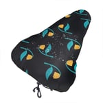 lucky-bonbon Contrast Floral Fashion Waterproof Keep Dry Bike Seat Cover The Perfect Bicycle Seat Cover Waterproof Sunscreen And Dustproof For All Bicycle Exercise.