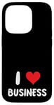 Coque pour iPhone 14 Pro I Love Business - Cœur - Entrepreneur Startup Store Retail