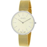 Liu Jo Glamour Globe Maxi TLJ1413 Montre Femmes en Acier Avec Jersey Engrener