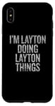 Coque pour iPhone XS Max Je suis Layton qui fait Layton Things Funny Vintage