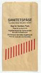 Sanitetspåse Papper 120x90x275mm 1000 st / förpackning