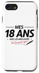 Coque pour iPhone SE (2020) / 7 / 8 18ème anniversaire garçon fille 18 ans 2007 drôle cadeau