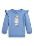 Ralph Lauren Baby Bear Jumper, Light Blue