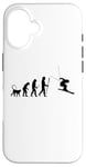 Coque pour iPhone 16 Skieur Evolution Passionné de ski