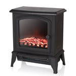 Electric Compact Stove Fire by Warmlite WL46021 Mable 2Kw in Black