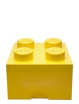 Lego Storage Brick 4 Home Kids Decor Storage Storage Boxes Yellow LEGO STORAGE