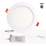 Barcelona Led - Spot led encastrable extra-plat rond 12W - Blanc Froid