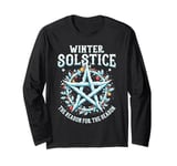 Retro Winter Solstice The Reason For The Season Solar Event Long Sleeve T-Shirt