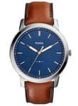 Fossil The Minimalist Mens Brown Watch FS5304 Leather - One Size