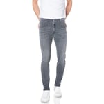 REPLAY Men's Anbass Powerstretch Denim Jeans, Grau (096 Medium Grey), 30W / 36L