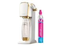 Sodastream Soda Maker Art White Gold Qc Incl 1L Pet Bottle (2270295)