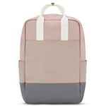 Johnny Urban Sac a Dos Femme et Homme Beige Rose - Hailey - Sac pour Voyage, College, Travail - Elegant Sac à Dos de Loisir - Ordinateur 14 Pouces - Impermeable