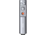 Baseus Multifunctional Baseus Orange Dot Presentation Remote Control, With Laser Pointer, Rechargeable (Gray)