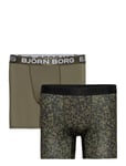 Performance Boxer 2P Boxerkalsonger Khaki Green Björn Borg