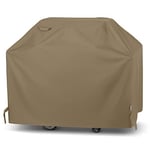 Unicook Grill Cover 55 Inch for Outdoor Grill, Heavy Duty Waterproof Gas BBQ Grill Cover with Sealed Seam, Rip and Fade Resistant Barbecue Cover for Weber Nexgrill Charbroil Grills, Neutral Taupe