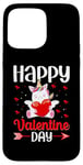 iPhone 15 Pro Max Unicorn Happy Valentine Day Couple Funny Unicorns Lovers Case