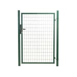 Portillon grillagé en acier galvanisé maille 100 x 50 l 1m x h 1m50 Vert