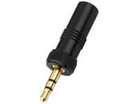 Monacor Pg-323Pg, 3.5 Mm Plug, Svart, Metall, Guld, 5,9 Mm