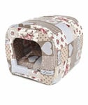 Elevage en tunnel rembourré pour chiens et chats en Cuoricini fantaisie 33x42 cm