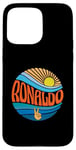 Coque pour iPhone 15 Pro Max Ronaldo T-shirt vintage Sunset Ronaldo Groovy Tie Dye