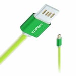 1m  Short A Male to MICRO B USB 2.0 Cable Phone Charger Sat Nav Lead Green